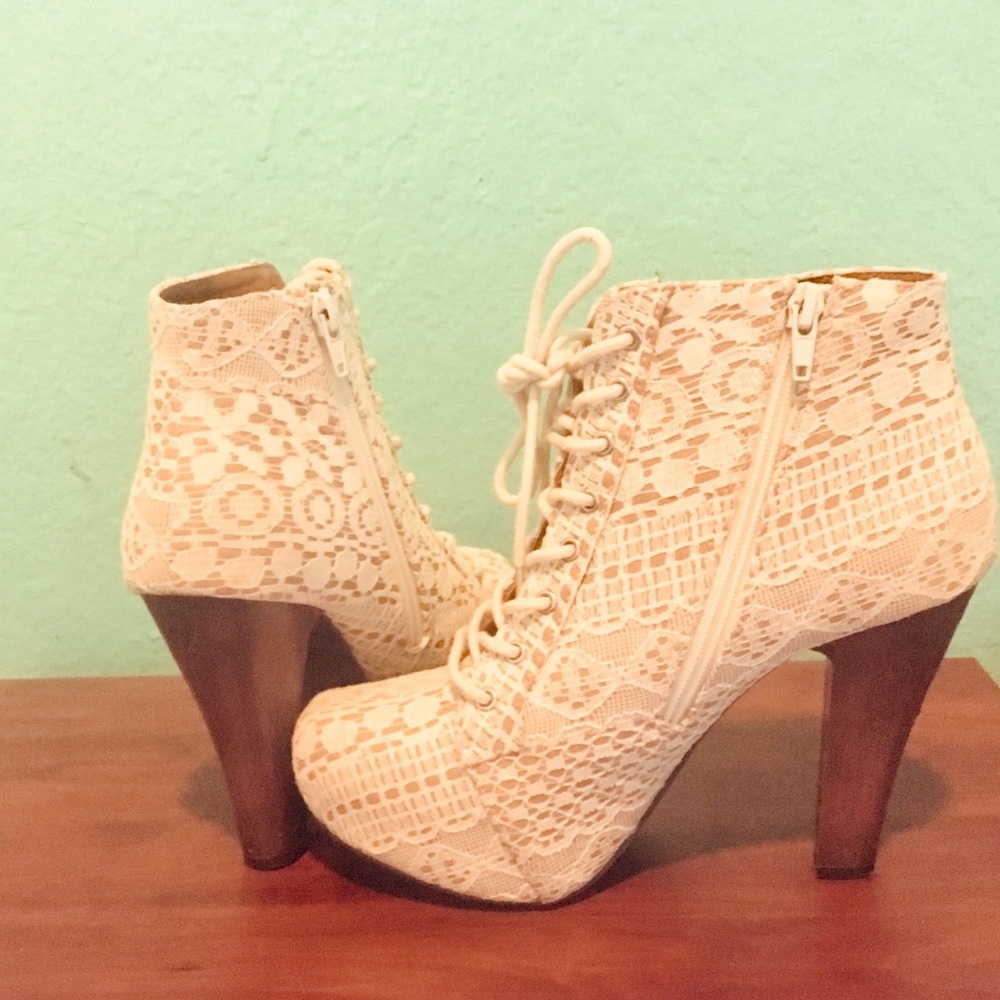 Cute lace up heels